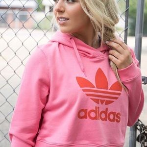 adidas pink crop top